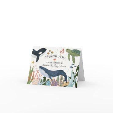 Under the Sea Baby Shower Thank You Card