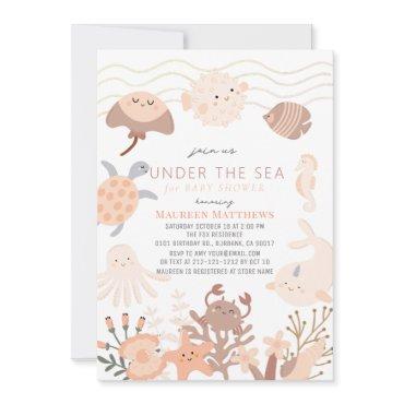 Under the Sea Creatures Pink Boho
