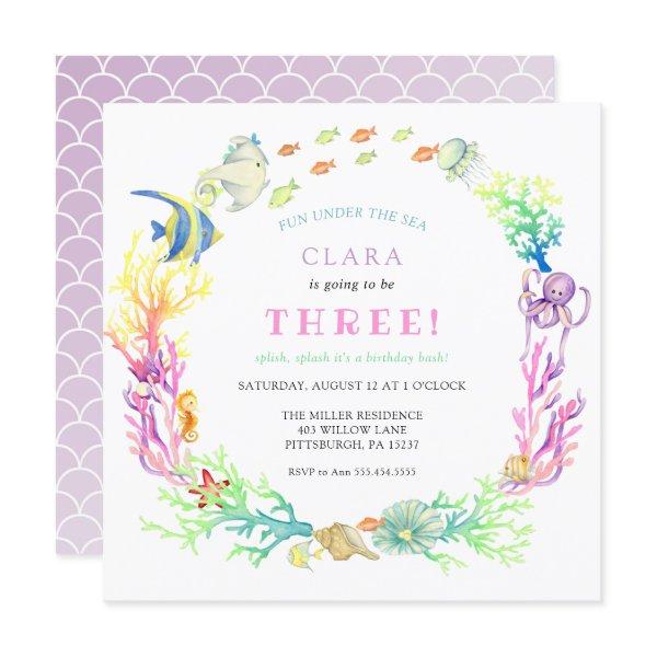 Under The Sea Girl Birthday