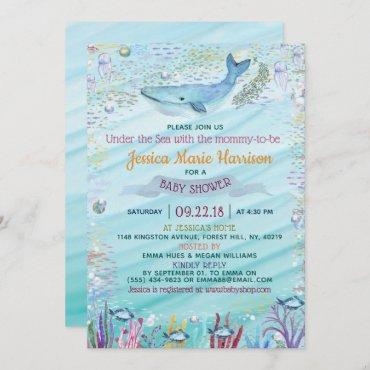 Under The Sea | Ocean Themed Baby Shower Invitation