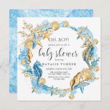 Under the Sea | Oh Boy Baby Shower Invitation