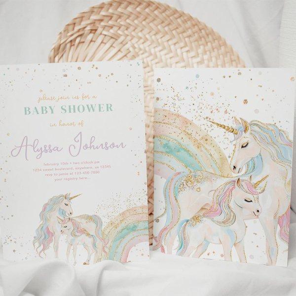 Unicorn and Rainbow Pastel