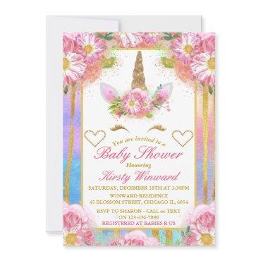 Unicorn Face Pink Gold