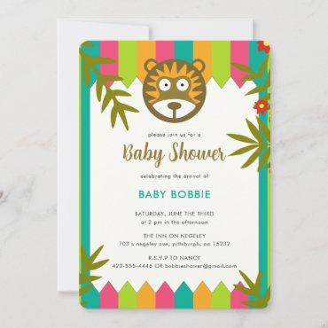 Unique Vibrant Jungle-Theme Lion Baby Shower Party