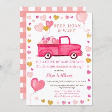 Valentine Pink Truck Drive By