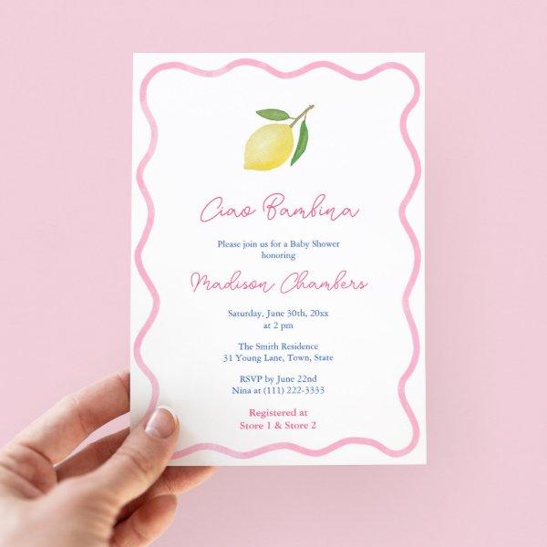 Vibrant Ciao Bambina Pink Citrus Girl