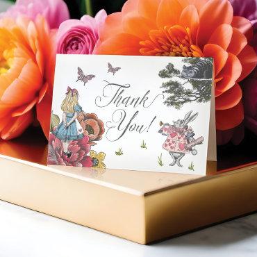 Vintage Alice In Wonderland Fairytale Thank You