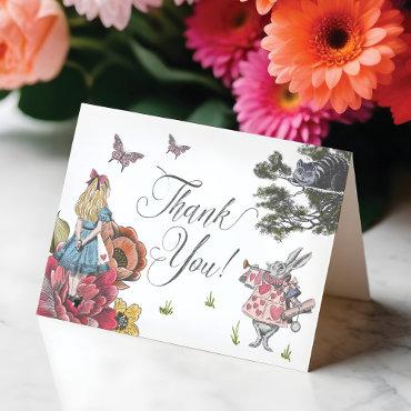 Vintage Alice In Wonderland Fairytale Thank You