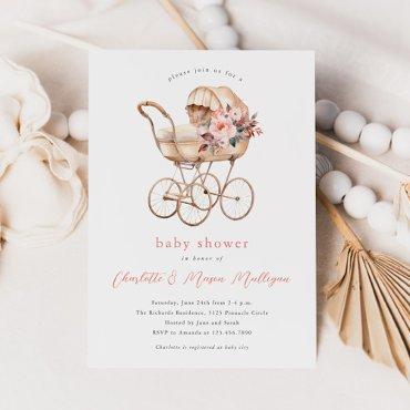 Vintage Baby Carriage Girls Couples