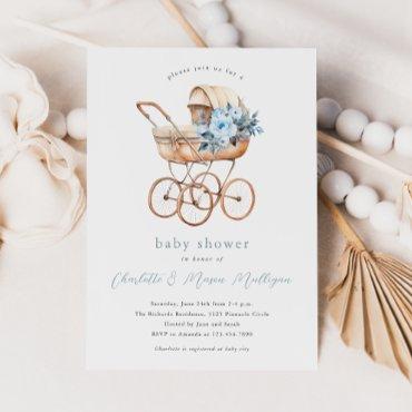 Vintage Baby Carriage Neutral Couples