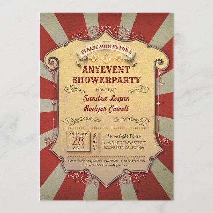 Vintage Carnival Any Party or Shower