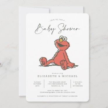Vintage Elmo Baby Shower Invitation