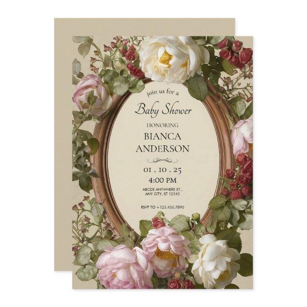 Vintage Floral Art Nouveau
