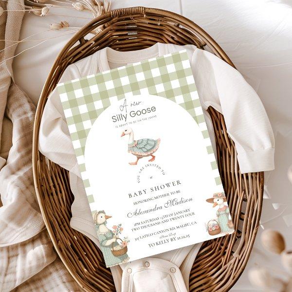 Vintage Green  Silly Goose Baby Shower