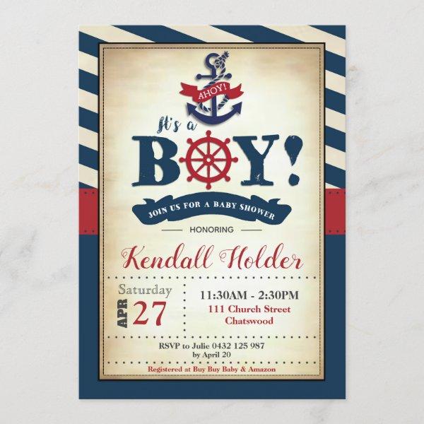 Vintage Nautical  Boy