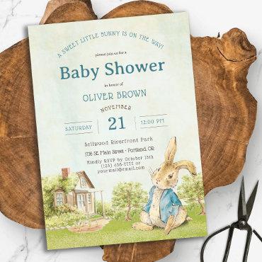 Vintage Peter Rabbit Baby Shower Watercolor