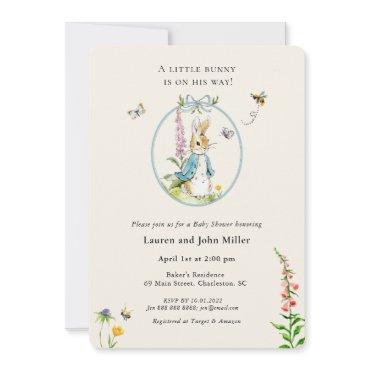 Vintage Peter Rabbit Blue Baby Boy Shower