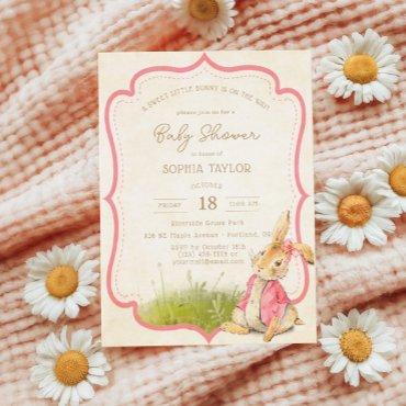 Vintage Pink Little Bunny Girl