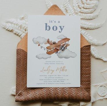 Vintage Plane  | Baby Boy