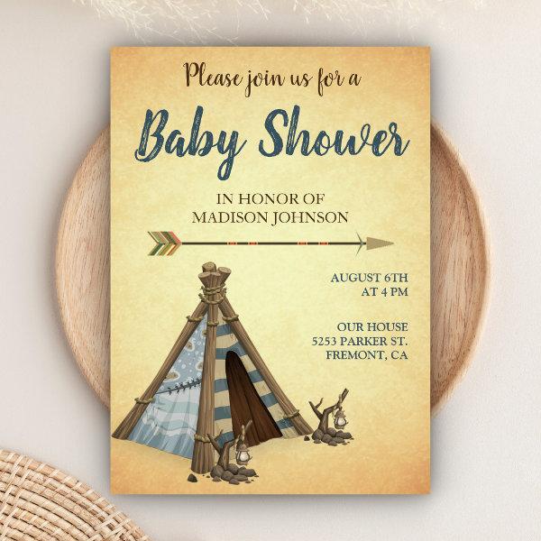 Vintage Rustic Boho Tribal Teepee