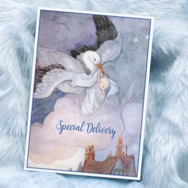Vintage Special Delivery Stork