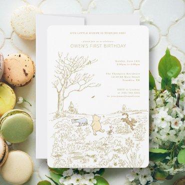 Vintage Winnie the Pooh 100 Acre Wood Birthday