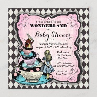 Vintage Wonderland Baby Shower Invitation