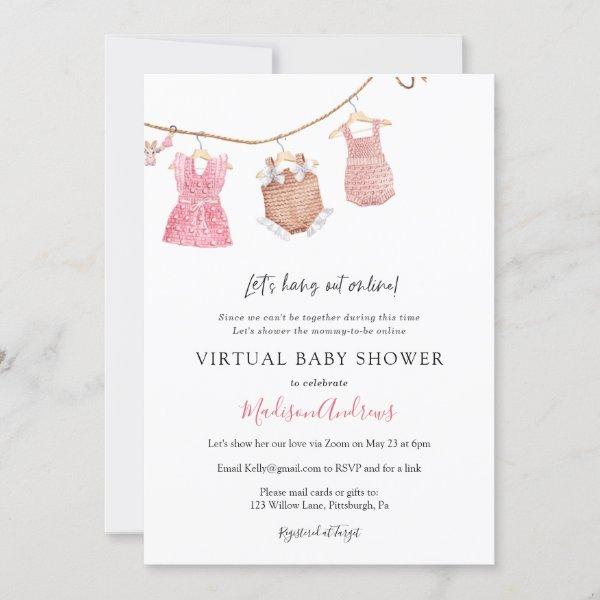 Virtual Baby Girl Shower