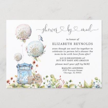 Virtual Baby Shower by Mail Invitation