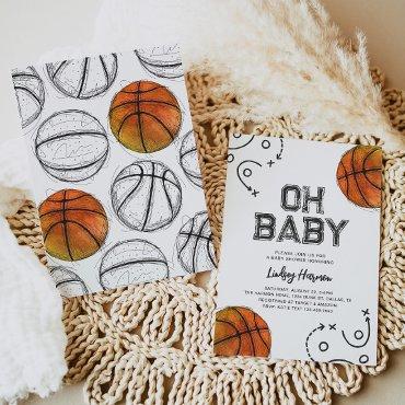 Watercolor Basketball