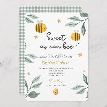 Watercolor Bee Honey Sweet