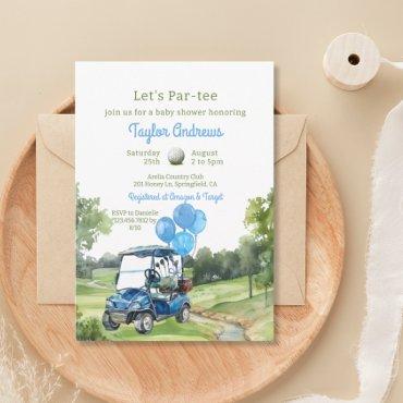 Watercolor Blue Golf