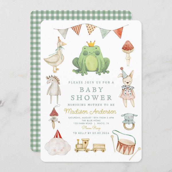 Watercolor Cute Frog