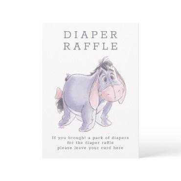 Watercolor Eeyore Baby Shower Diaper Raffle