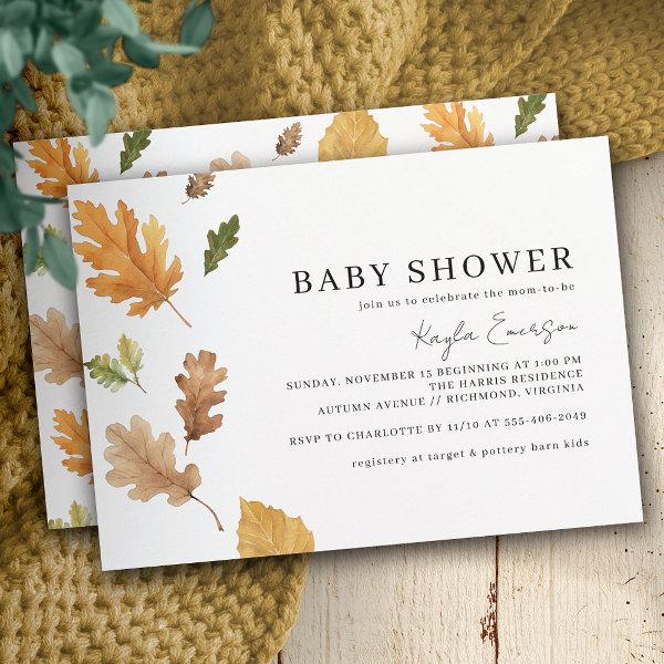 Watercolor Fall Leaf | Rustic Autumn