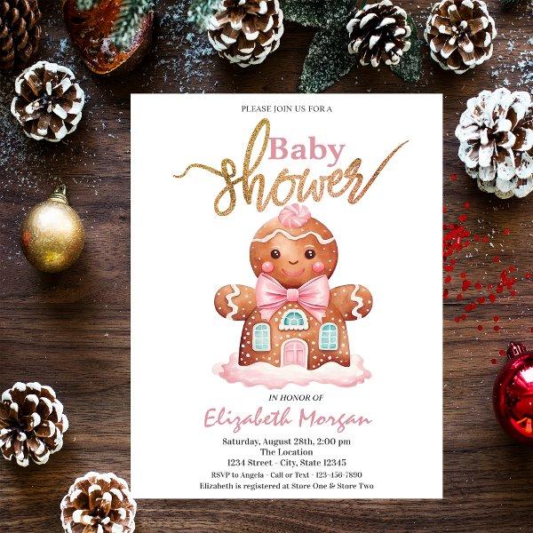 Watercolor Gingerbread Pink