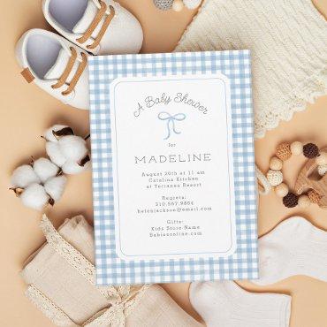 Watercolor Gingham Light Blue