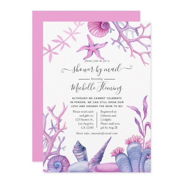 Watercolor Ocean Life Baby Shower by Mail