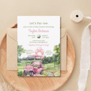 Watercolor Pink Golf