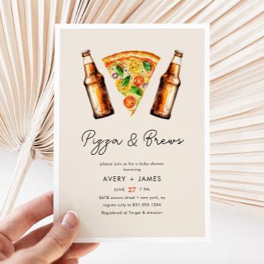 Watercolor Pizza and Brews Co Ed