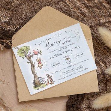 Watercolor Pooh | We Can Bearly Wait Baby Shower I