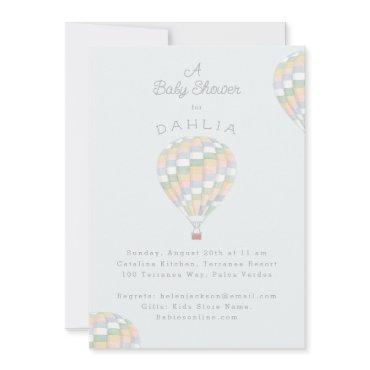 watercolor quilt hot air balloon