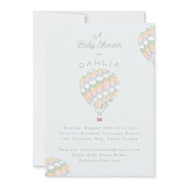 watercolor quilt hot air balloon