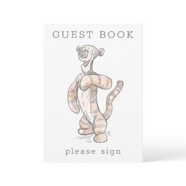 Watercolor Tigger Baby Shower Guest Book