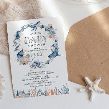 Watercolor Under-the-Sea Wreath
