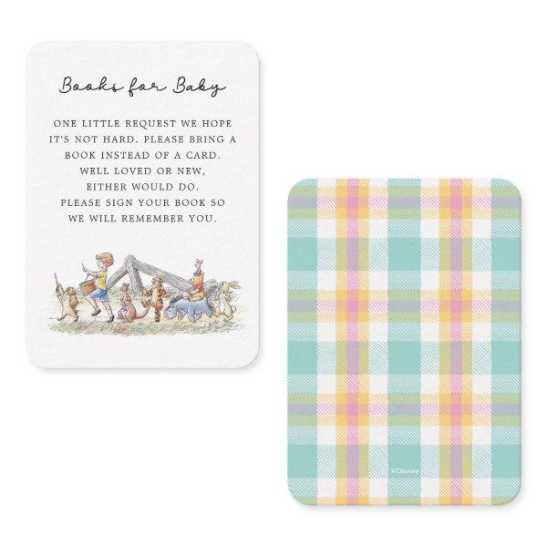 Watercolor Winnie the Pooh & Pals Books for Baby Place Card