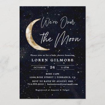 We Are Over The Moon Baby Shower | Galaxy