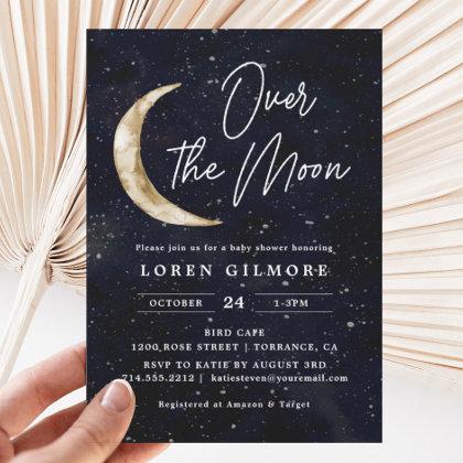 We Are Over The Moon Baby Shower | Space