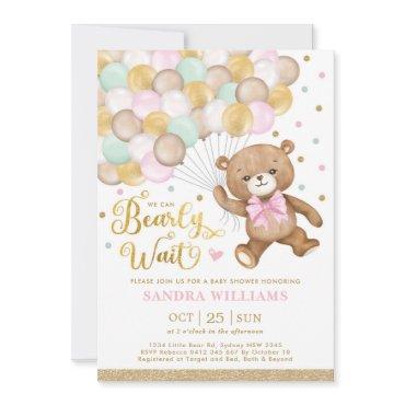 We Can Bearly Wait Teddy Bear Girl