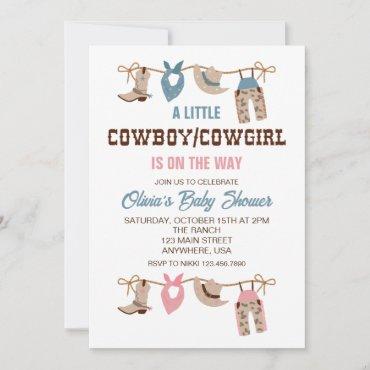 Western Cowboy Cowgirl gender reveal